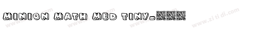 Minion Math Med Tiny字体转换